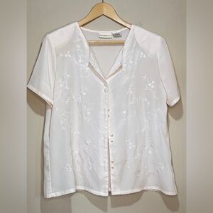 Elegant Light Pink Embroidered Women's Top